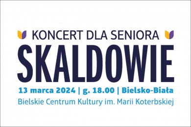  Plakat koncertu Skaldowie. graf. mat. organizatora 